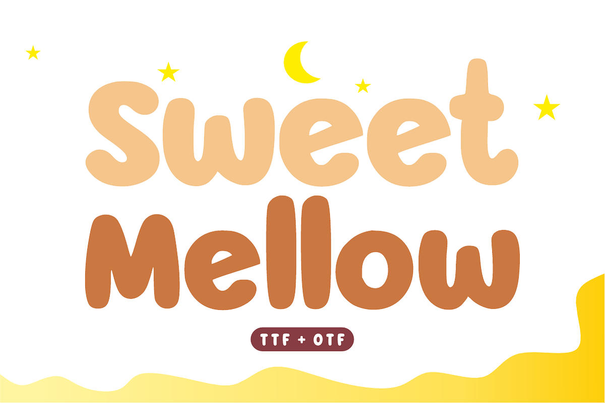Sweet Mellow - Cute Rounded Font, a Sans Serif Font by KiddoGlyphs Studio (Photo 1 of 6)