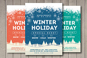 Winter Holiday Flyers Bundle, a Flyer Template by Rafoz (Thumbnail 6 of 6)
