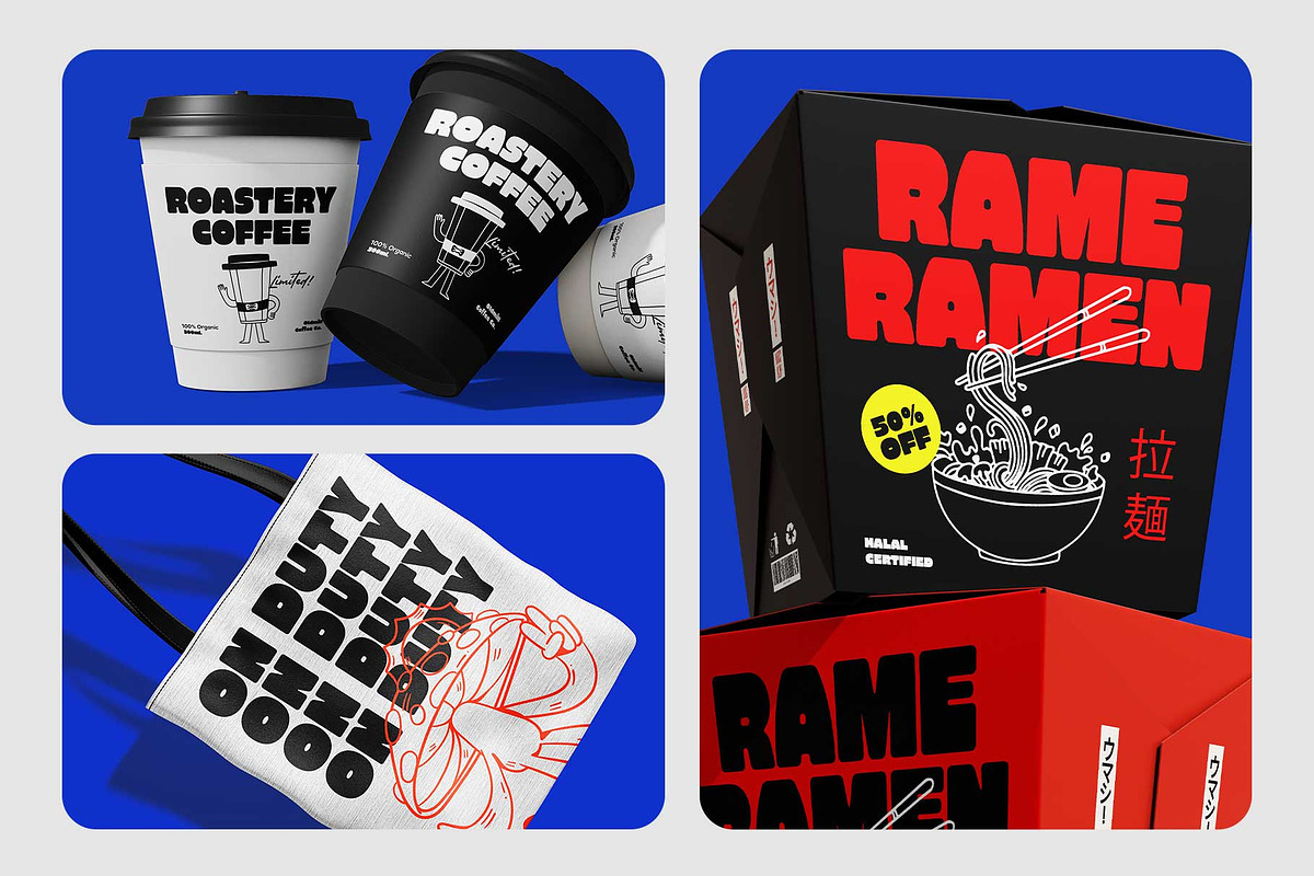 Retro Sans - Chunky Huskey, a Sans Serif Font by Novitype (Photo 6 of 10)