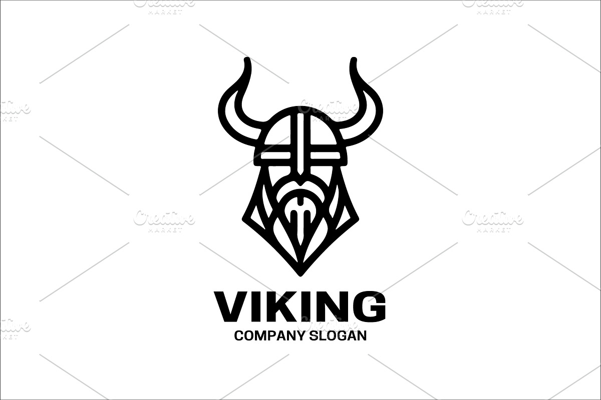 Viking Mascot Logo for Branding, a Branding & Logo Template by Vectorium Studio (Photo 1 of 2)