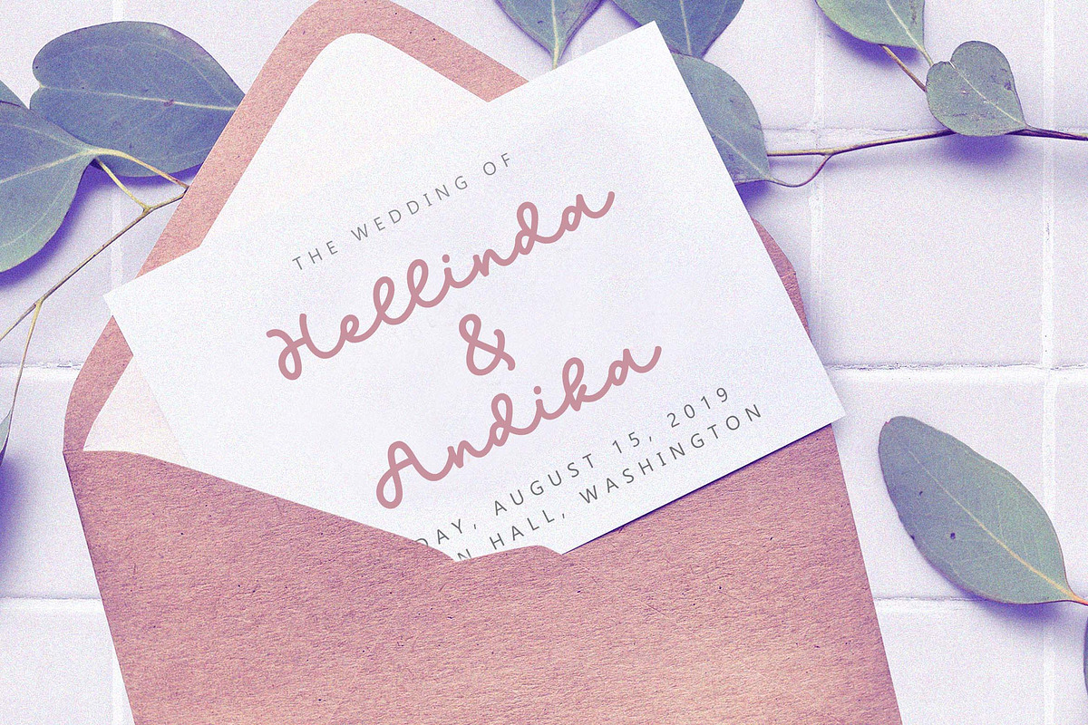 Kind Heart / Monoline Font preview 7
