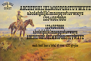 Vista Bill Western Style Font Bundle