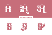 Pockielle - Bold Display Font, a Symbol Font by madeDeduk (Thumbnail 5 of 10)
