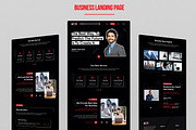 Business Landing Page Layout, a Landing Page Template by MightyDesign (Thumbnail 1 of 9)