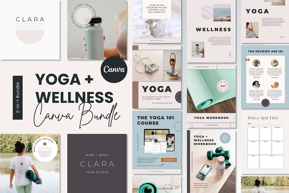 2-in-1 Canva Bundle | CLARA, a Templates & Theme by Erin Cassidy (Photo 1 of 17)