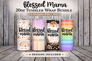 Blessed Mama 20oz Tumbler Png Bundle, an Object Illustration by MIRoots Design Studio (Thumbnail 1 of 7)