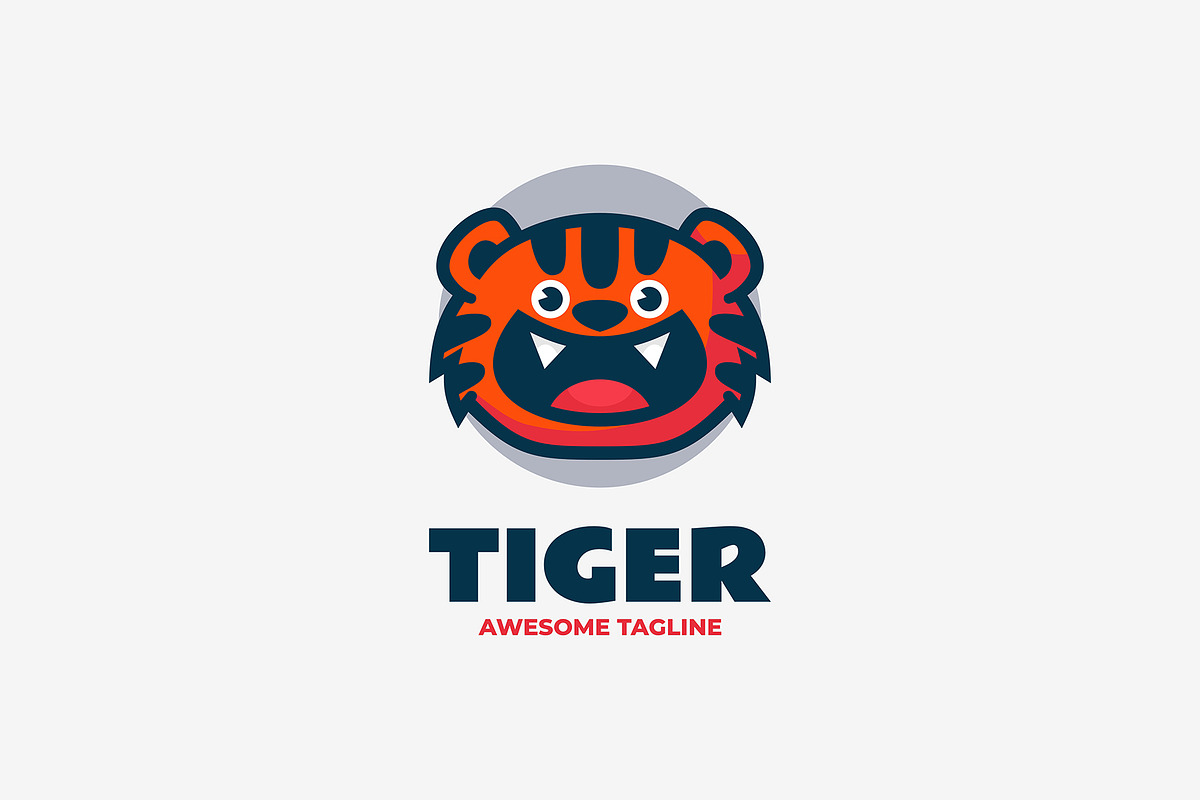 Tiger Mascot Cartoon Logo, a Branding & Logo Template by Artnivora.Std