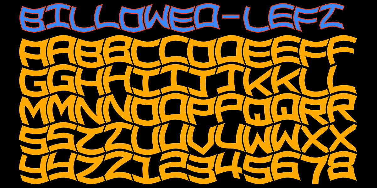Billowed, a Font by Ingrimayne Type (Photo 6 of 7)