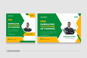 Farm Conference with agricultural, a Social Media Template by thedesignsource