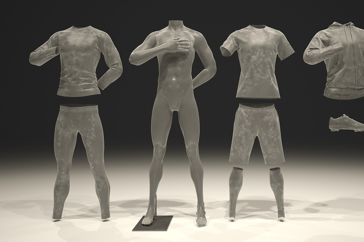 Male mannequin Football pack 3D, a Characters & Person 3D Model by mrGarret (Photo 5 of 17)