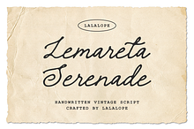 Lemareta Serenade – Vintage Font