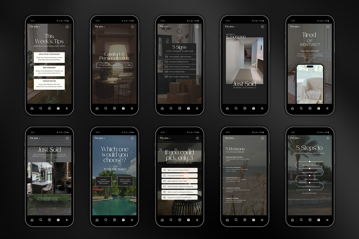 Faceless Real Estate Reels Videos, an App Template by Meraki Templates (Photo 5 of 7)