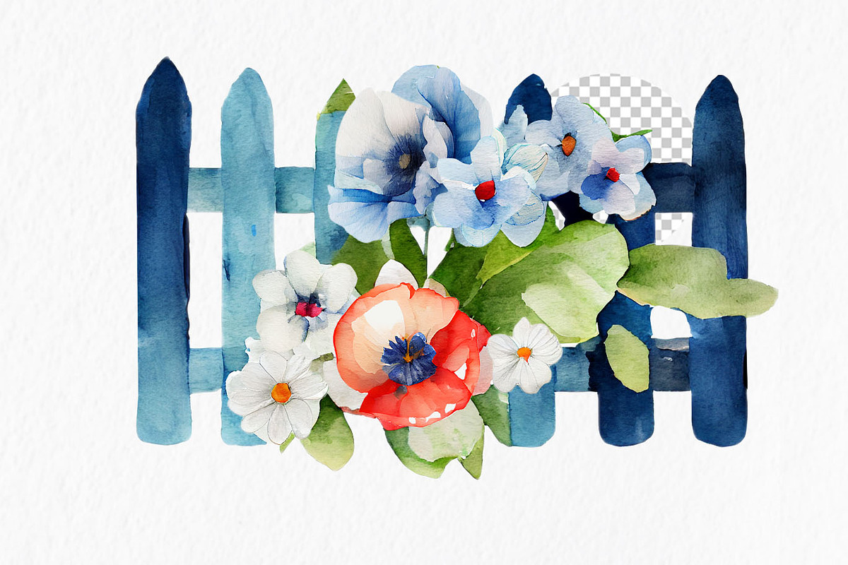 Fourth of July Watercolor Clipart, an Object Graphic by MyLittleMeow (Photo 7 of 7)