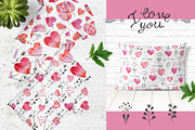 Watercolor Valentine's Day, a Background Graphic by Nafanya (Thumbnail 4 of 6)