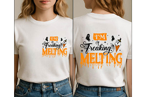 I’m Freaking Melting Halloween Png, an Object Graphic by Digi_Design_World