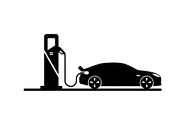 Electric Vehicle Charging Silhouette, a Graphic by musafir_fashion (Thumbnail 7 of 22)