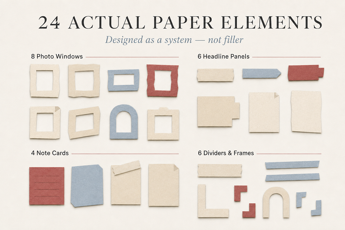 24 Paper Window Editorial Collage, an Object Graphic by Designs24hr (Photo 3 of 6)