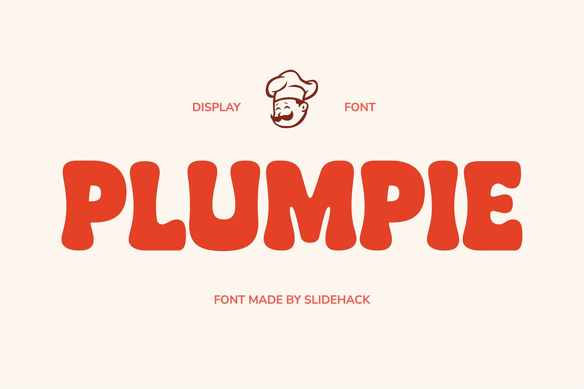 Plumpie - Bold Display Font, a Sans Serif Font by Studio Moara (Photo 1 of 8)
