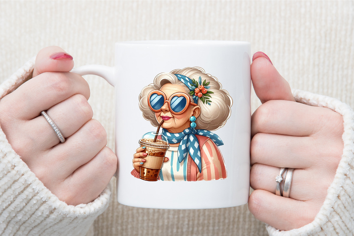Funny Summer Grandma Sublimation, an Illustration by Sublimation Artist (Photo 5 of 6)
