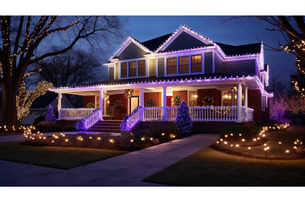 festive led holiday lights ai, a Holiday Photo by pikepicture