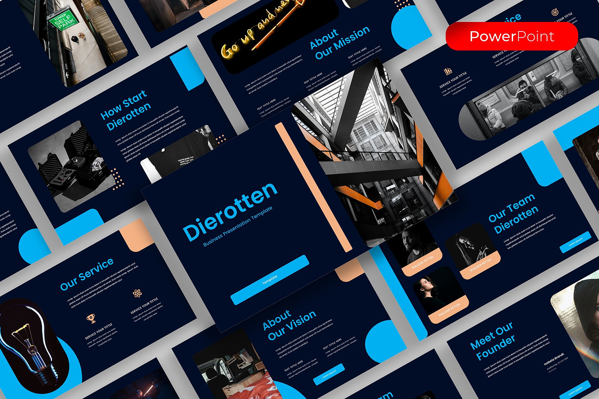 Dierotten - Business PowerPoint, a Presentation Template by kreatifreya (Photo 1 of 5)