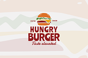 Hungry Burger Restaurant Logo, a Branding & Logo Template by Headfonts (Thumbnail 3 of 3)