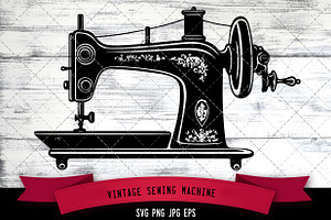 Vintage Sewing Machine SVG