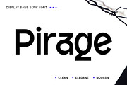 Pirage - Modern Geometry Display, a Sans Serif Font by roomspace creative lab (Thumbnail 1 of 11)