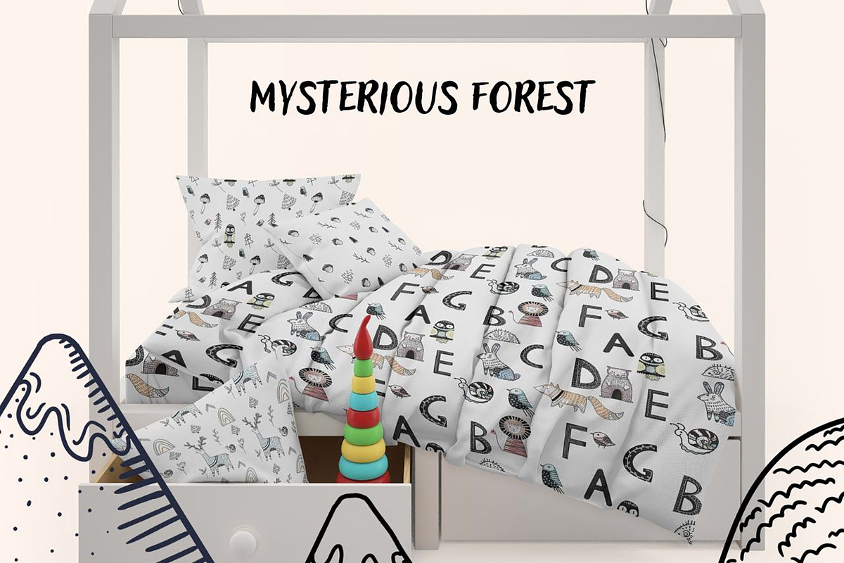 Scandinavian mysterious forest, a Pattern Graphic by Lineli (Photo 11 of 13)