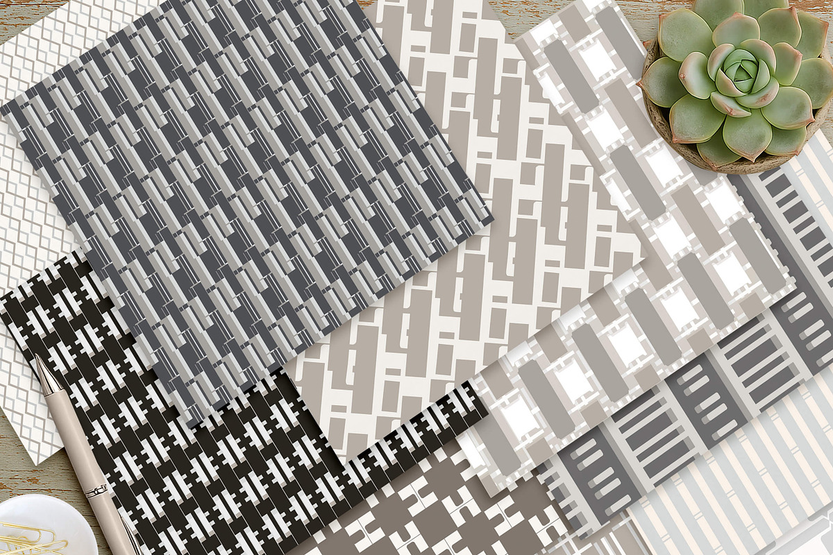 30 Geometric Pattern Backgrounds, a Pattern Graphic by Posh Papers & Patterns (Photo 4 of 10)