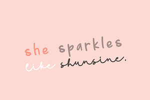 Brighter Sunshine Quotable Font Duo