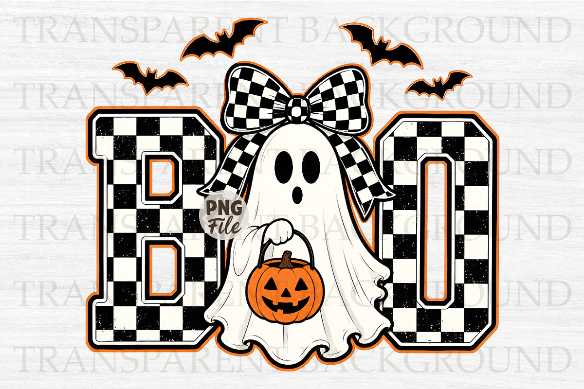 Boo Halloween Png,Girl Ghost Bow PNG, a Seasonal Illustration by Libby Wishes (Photo 1 of 3)