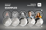 Sliver Coin Mockup for Photoshop CC, a Product Mockup by FEINGOLD (Thumbnail 2 of 5)