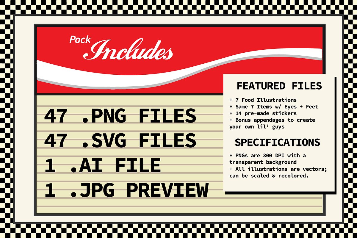 Fast Food Illustration Mascot Pack, a Food Illustration by saragoodies (Photo 2 of 9)