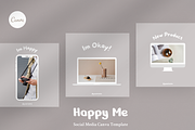 Happy Me - Instagram Canva Template, a Social Media Template by ZAF Studio (Thumbnail 3 of 7)