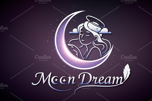 Moon Dream - Elegant Feminine Logo preview 5