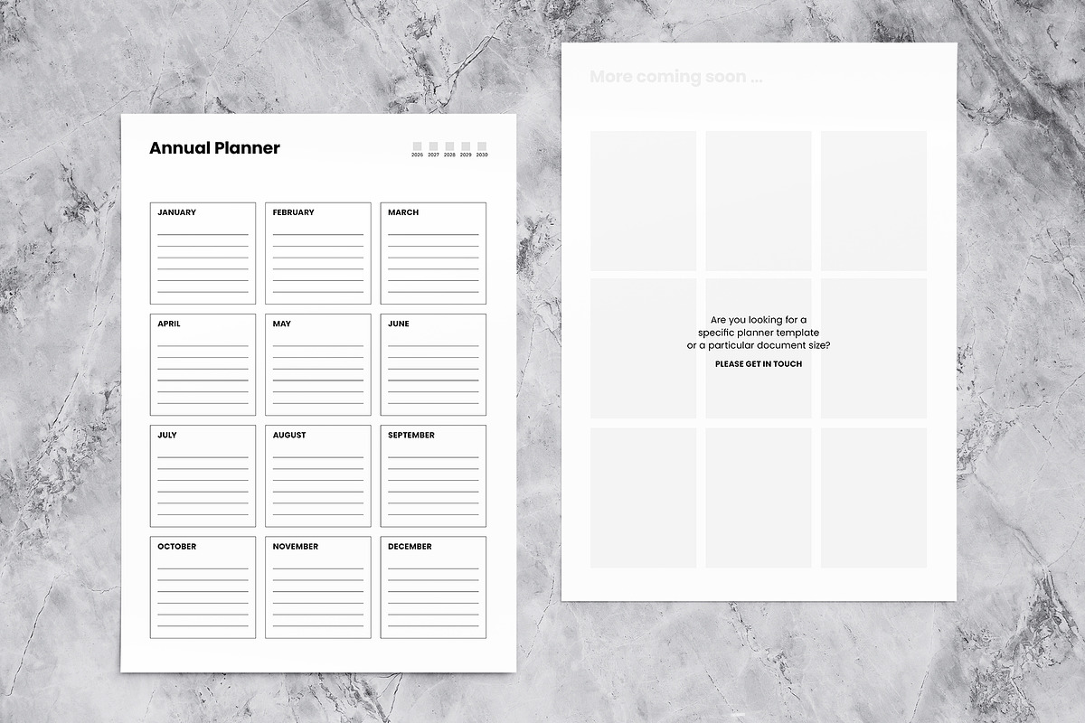 Minimalist Planner Templates, a Flyer Template by Template Temple (Photo 5 of 5)