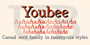 Youbee, a Serif Font by Ingrimayne Type