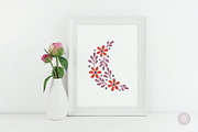 Floral Moons Celestial Vector Set, an Object Graphic by Alena Koval (Thumbnail 3 of 16)