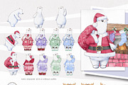 Cute Christmas Characters, a Seasonal Illustration by Pretty Little Lines (Thumbnail 11 of 16)
