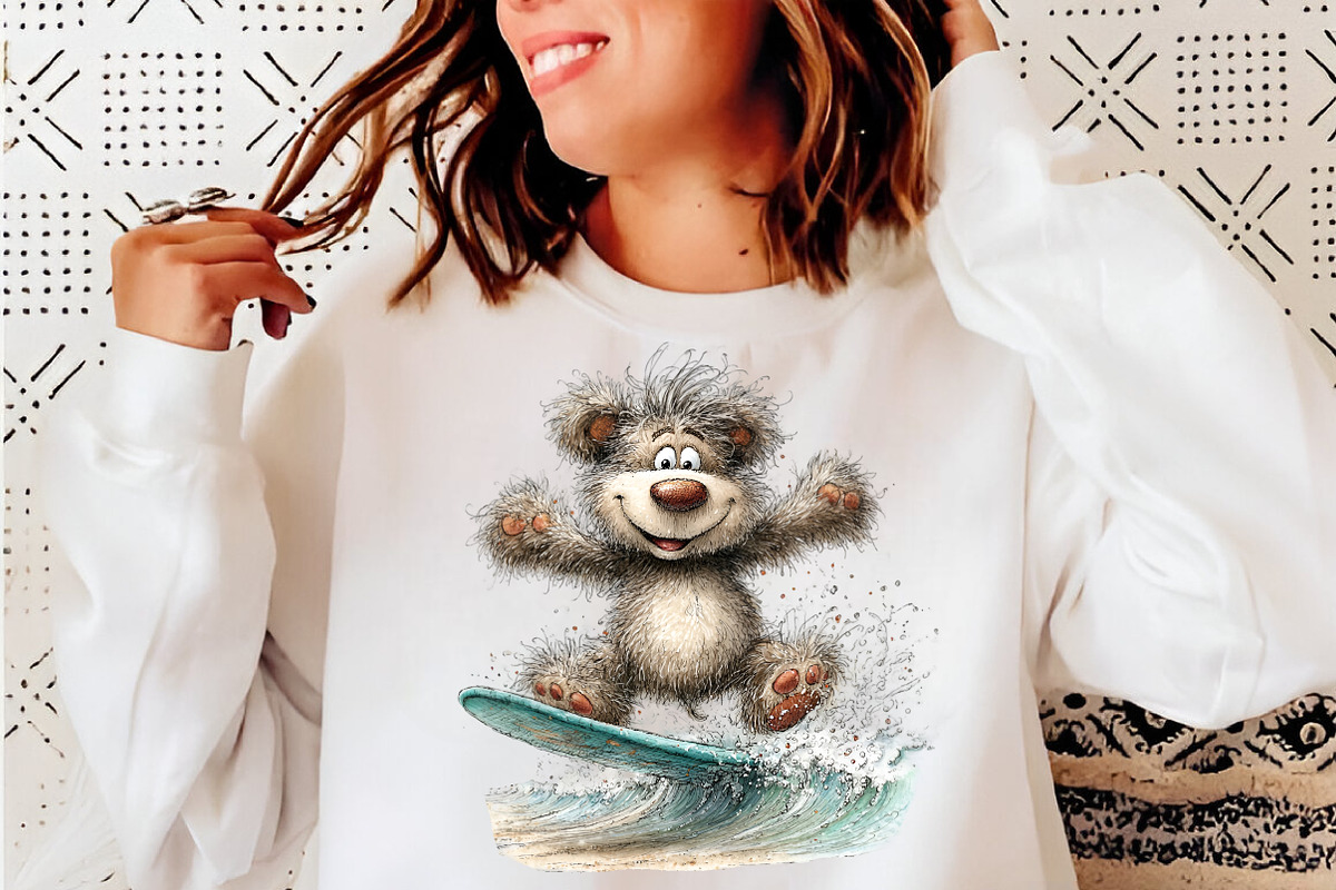 Whimsical summer teddy bear clipart, an Illustration by SinaCreation (Photo 4 of 8)