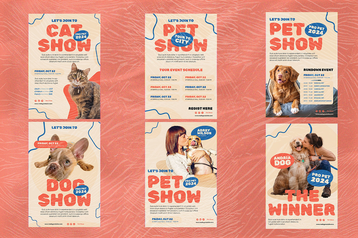 6 Pet Show Flyer Bundle - Photoshop, a Flyer Template by Azruca (Photo 4 of 4)