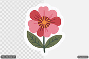 Cute Flower Sticker Design Bundle, an Illustration by Actual Pixel (Thumbnail 2 of 26)