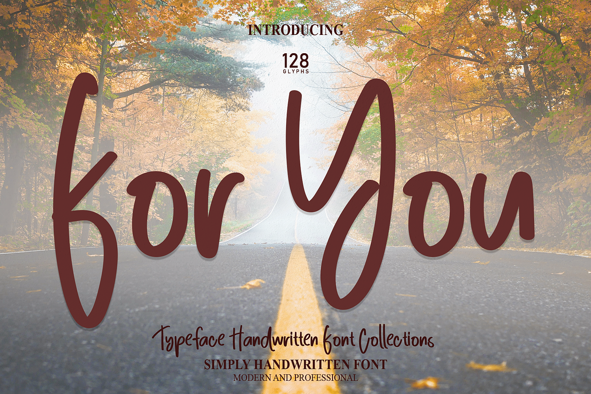 For You | Script Font, a Script Font by Scratchones (Photo 1 of 8)