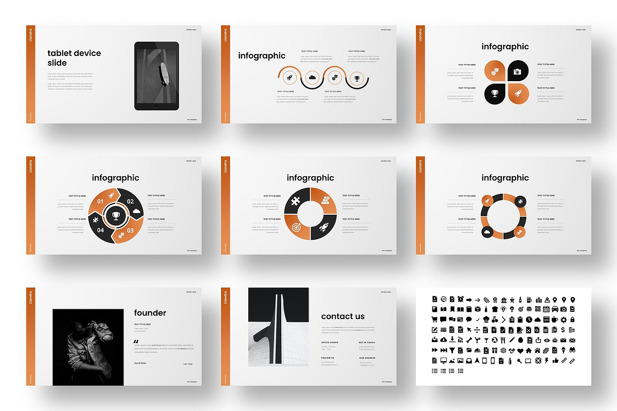 Liandra - Business PowerPoint, a Presentation Template by Dens Creative Studio (Photo 5 of 6)