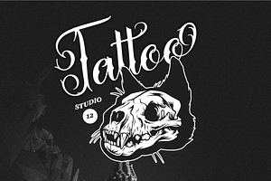 Ettolny Fullkit Tattoo Script Font