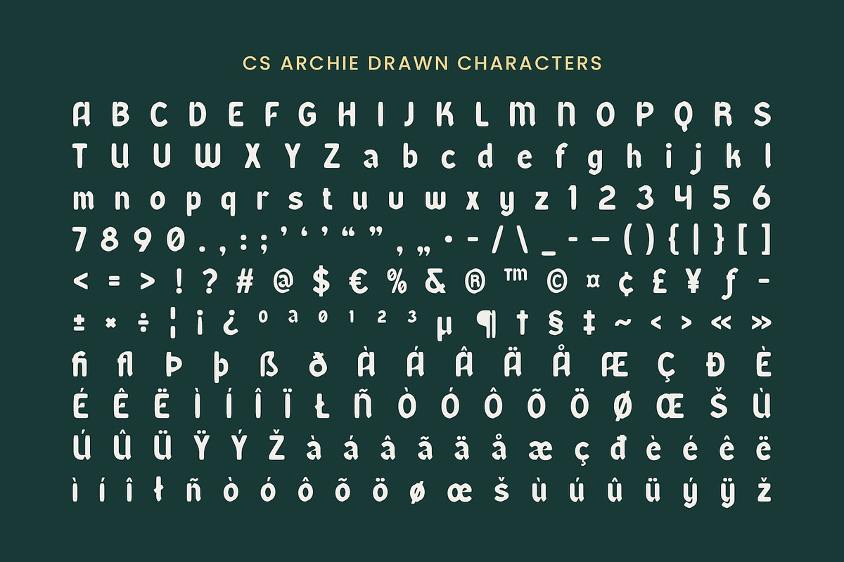 CS Archie Drawn, a Sans Serif Font by Craft Supply Co. (Photo 8 of 8)
