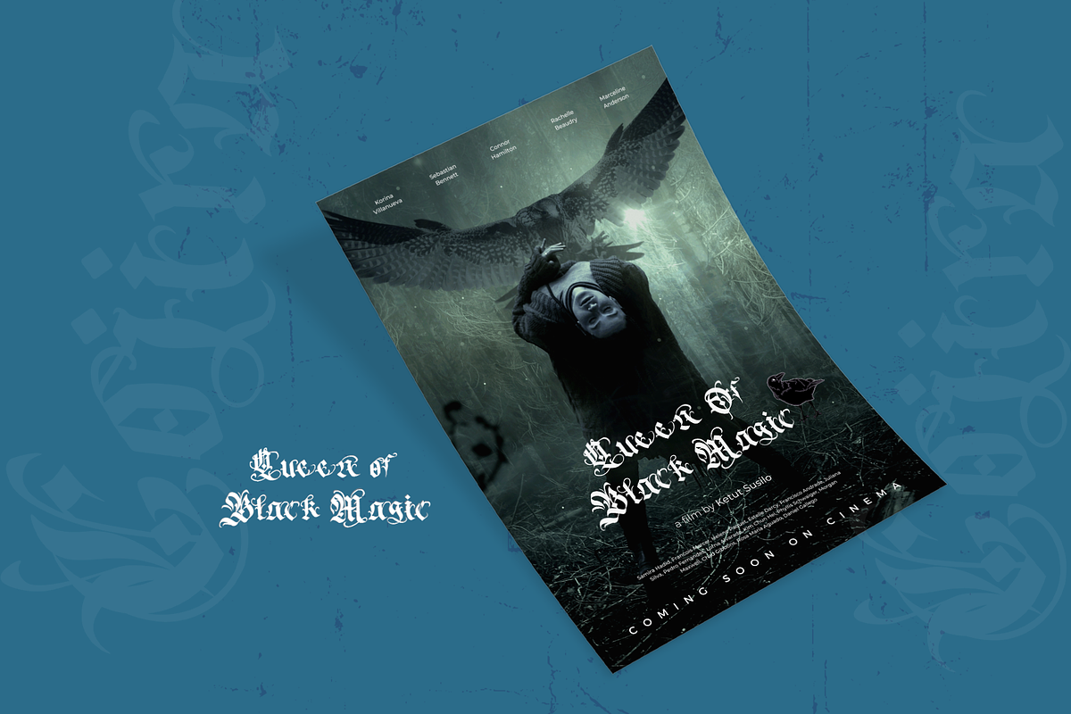 Cojira - Modern Blackletter Font, a Blackletter Font by overlaytemplates (Photo 2 of 5)