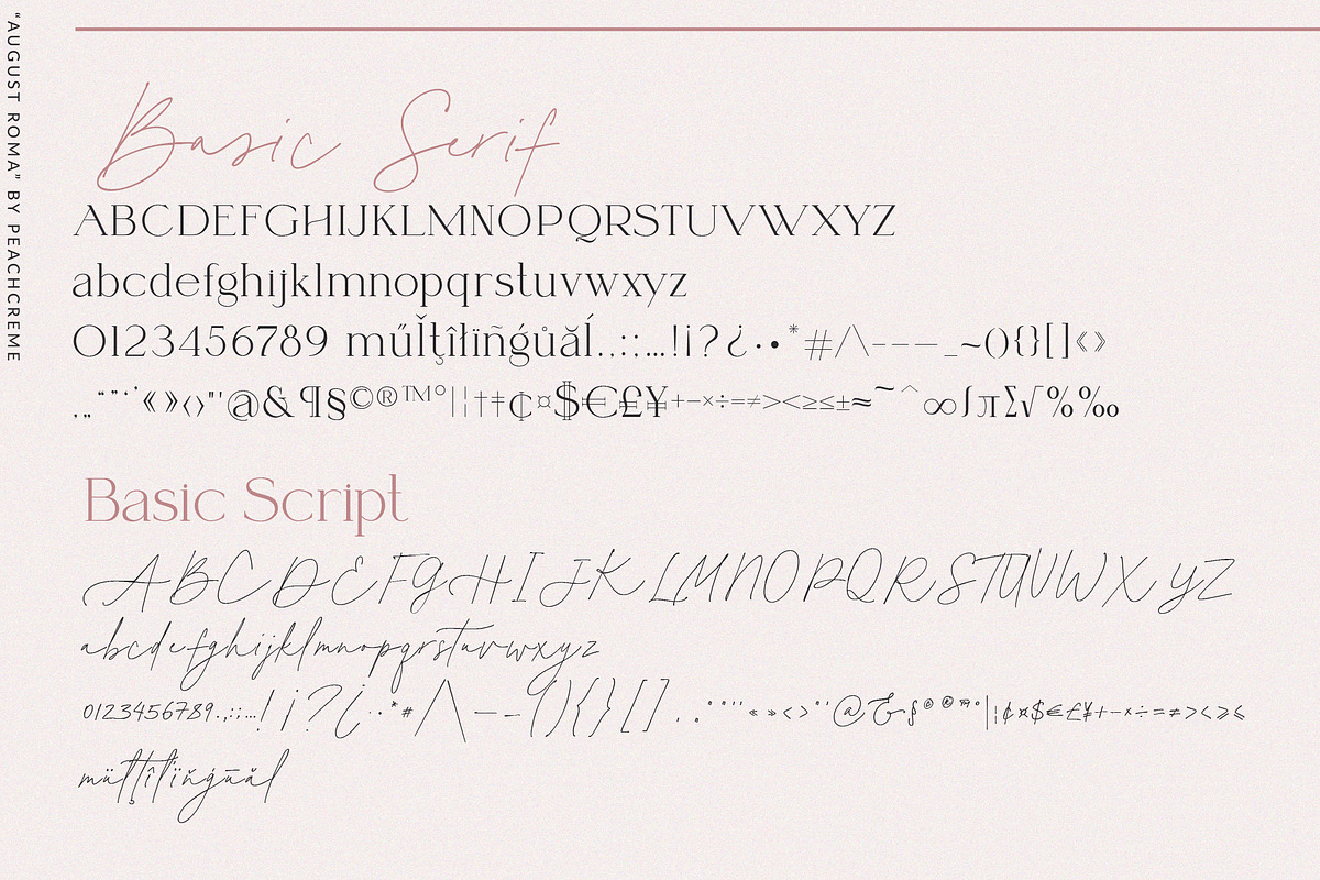 August Roma//Elegant Luxury Font Duo, a Handwritten Font by PeachCreme (Photo 42 of 43)