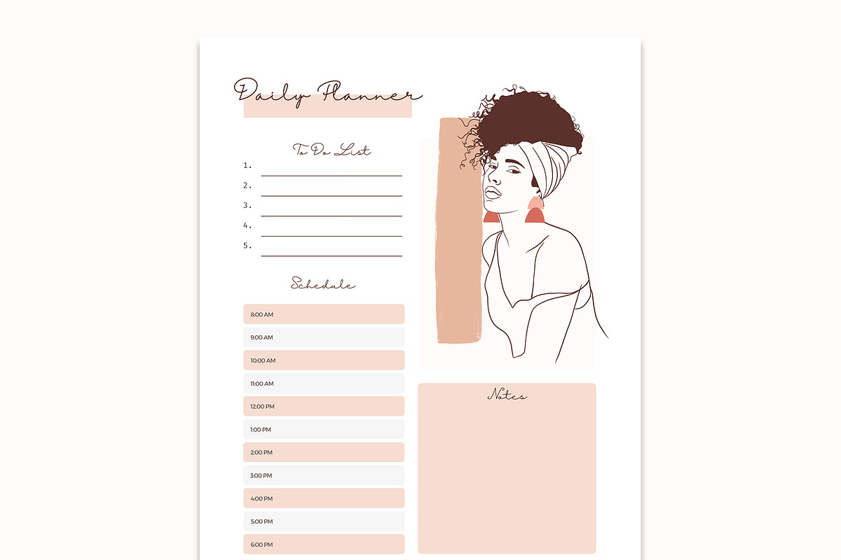 Minimalist Printable Planner, a Stationery Template by Nagore Rodriguez Design (Photo 2 of 4)